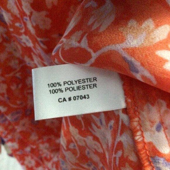 VIOLET + Claire sheer blouse adorable print size M - Picture 5 of 5